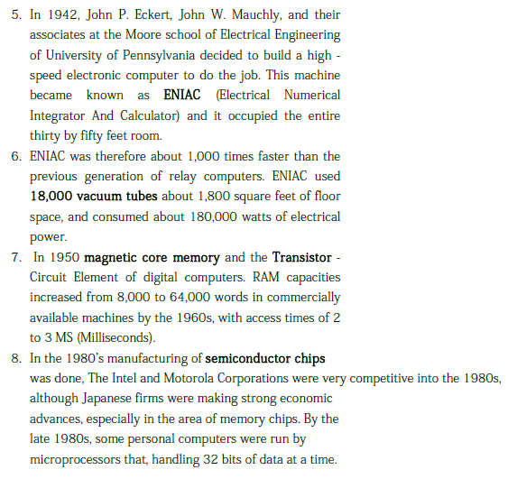 CBSE Class 6 Computer Science Fundamentals Of Computer Notes